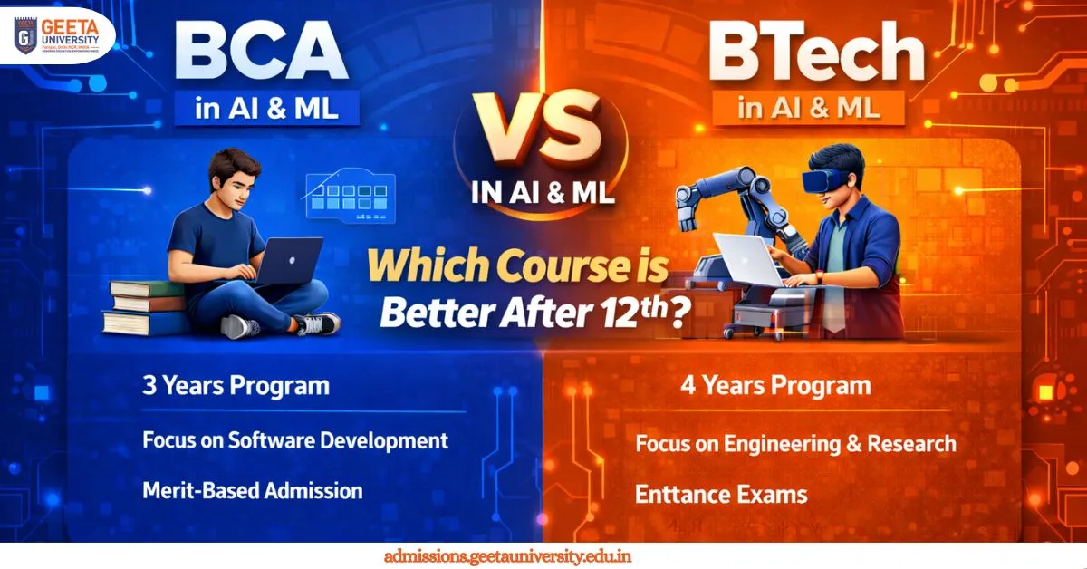 BCA vs BTech in AI & ML: Which Course Is Better After 12th