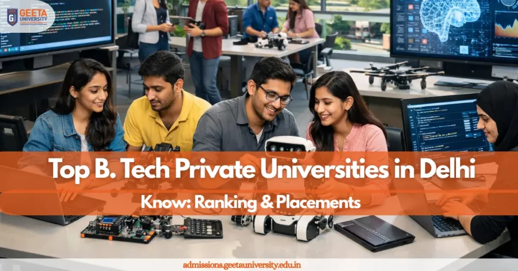 Top Private Universities in Delhi NCR for B. Tech
