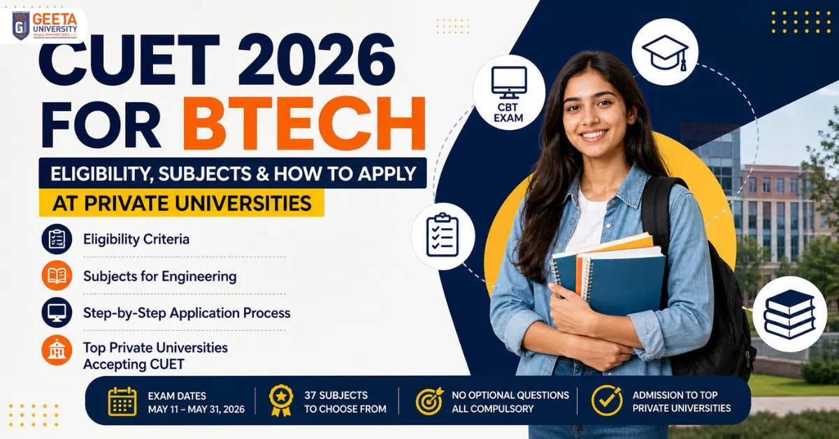 CUET FOR B.TECH