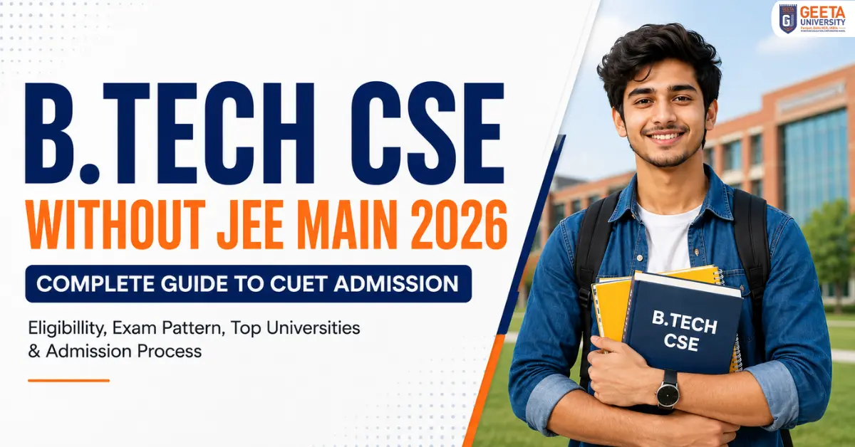 how to get btech cse wihtout jee 2026