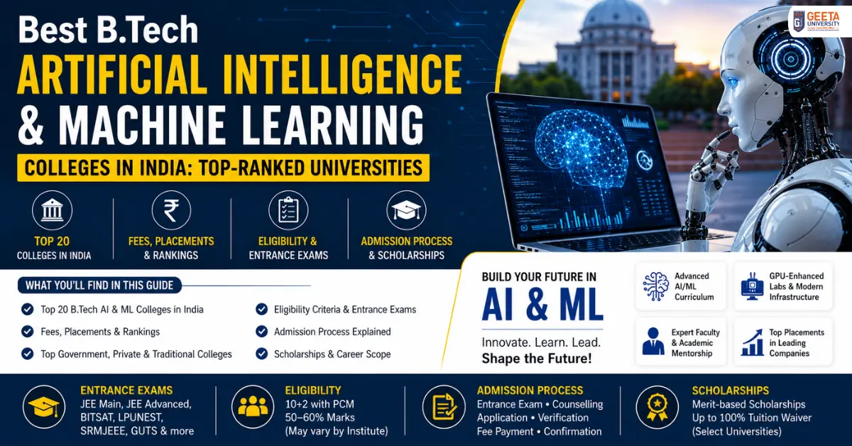 Best B.Tech Artificial Intelligence & Machine Learning Colleges in India
