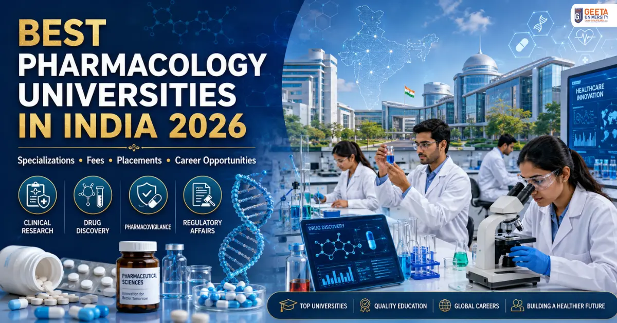 Best Pharmacology Universities in India