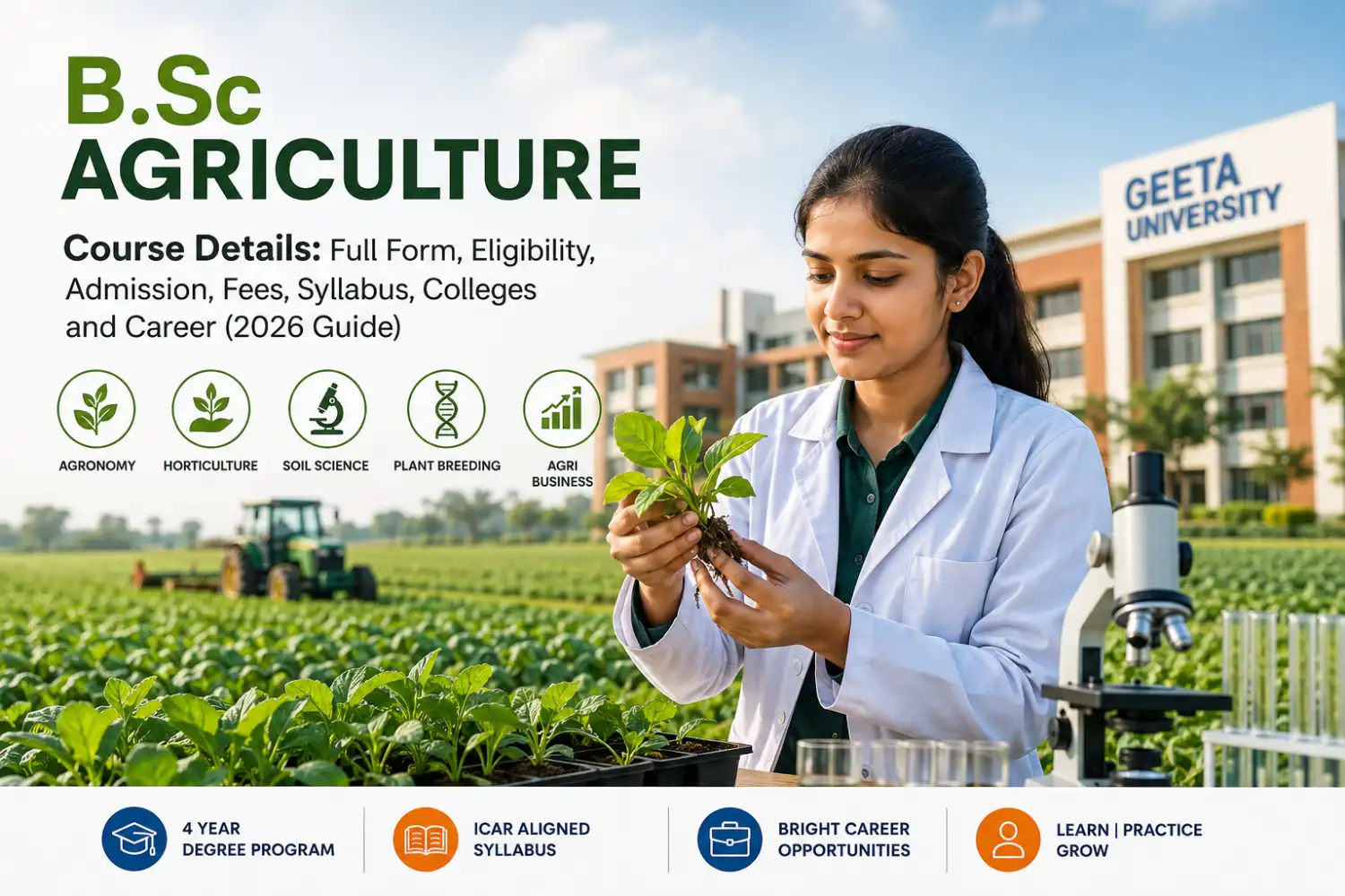 bsc agriculture course details